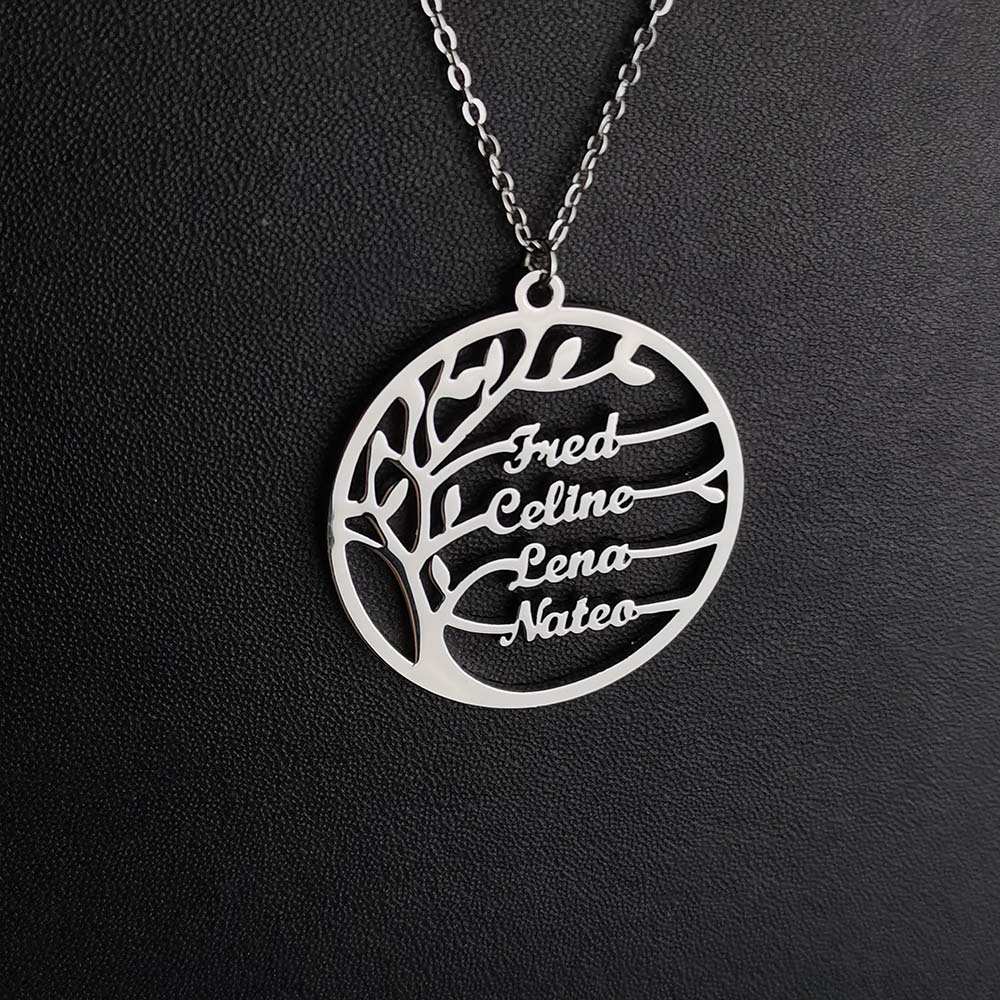 Custom Tree of Life Necklace f - Plant Parent Name avis et prix