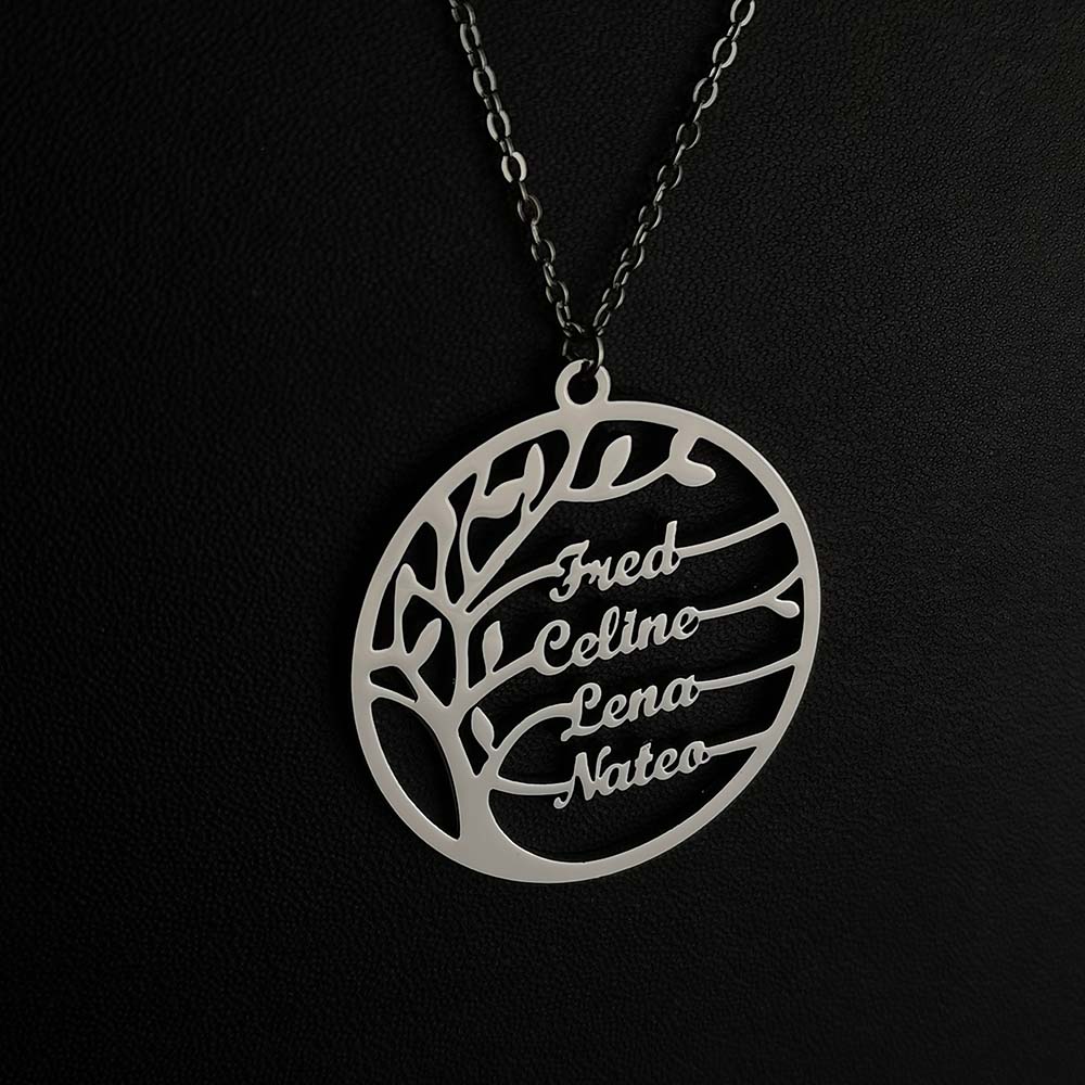Custom Tree of Life Necklace f - Plant Parent Name avis et prix