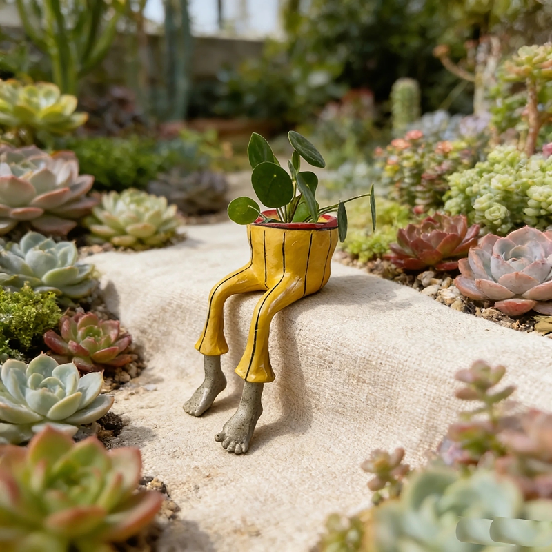 Whimsical Resin Leggy Planter  - Plant Parent Gifts avis et prix