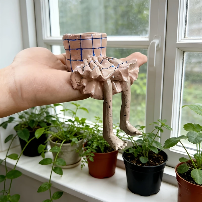 Whimsical Resin Leggy Planter  - Plant Parent Gifts avis et prix
